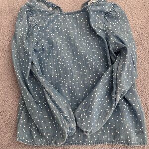 Vineyard vines girls chambray top